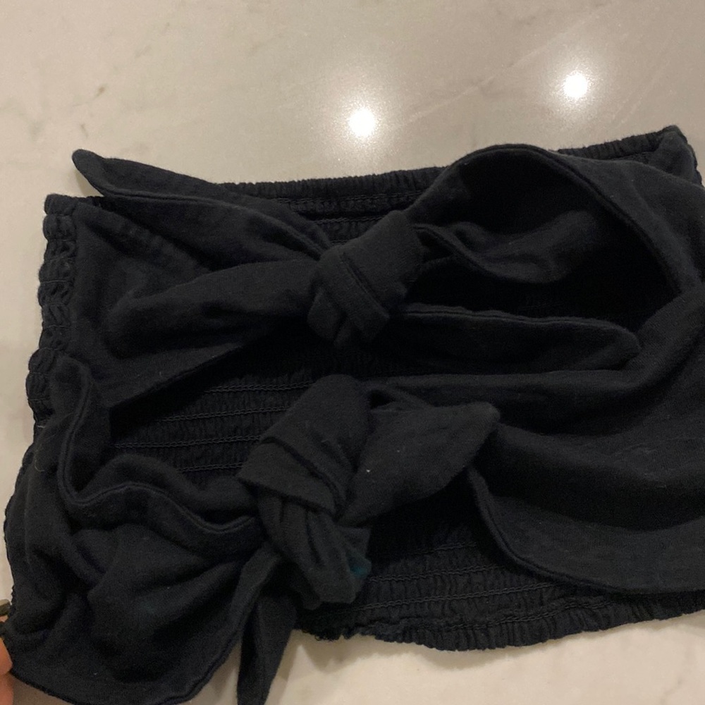 Wilfred Tie Up Top in Black in size small
